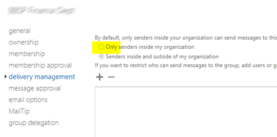 Check email settings of M365 groups